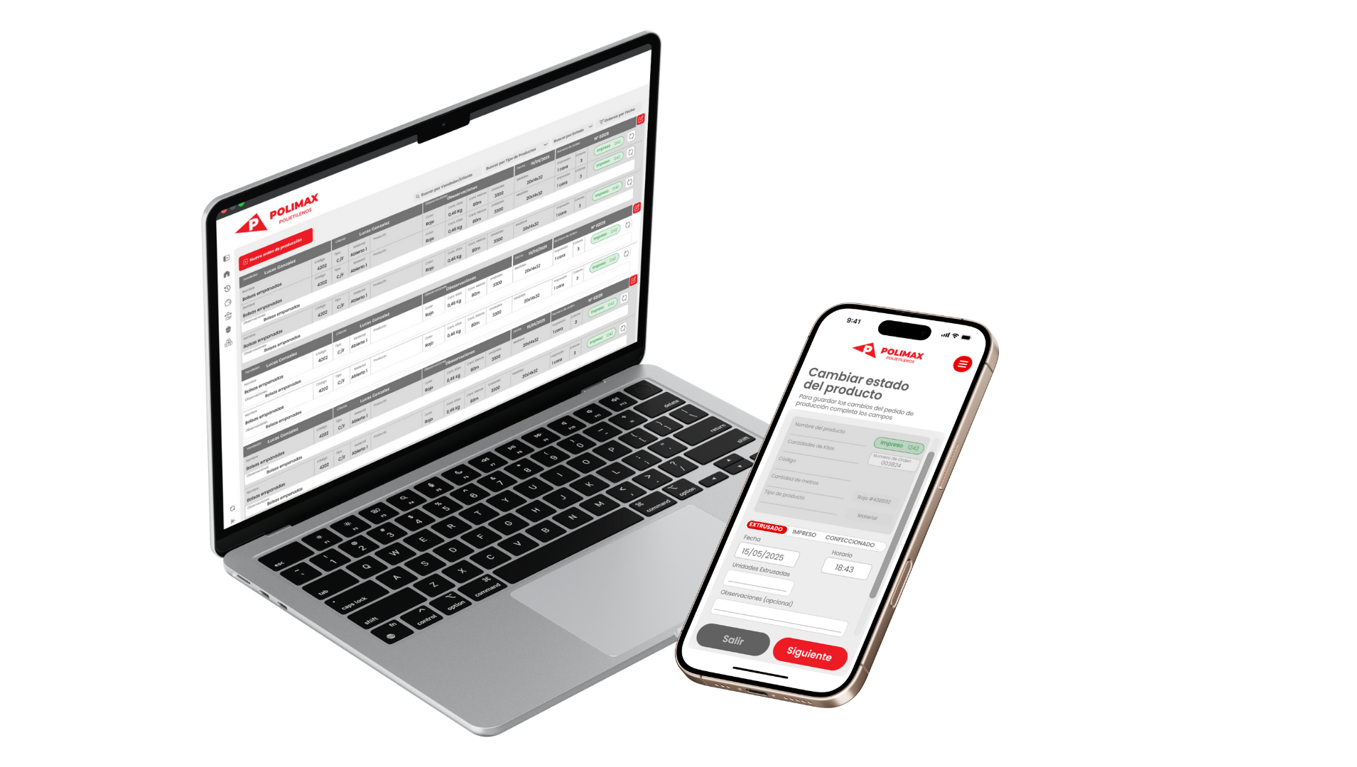 Dashboard de producción
